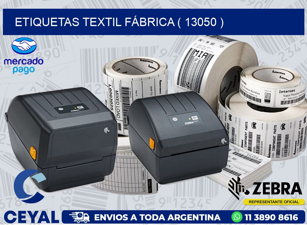 ETIQUETAS TEXTIL FÁBRICA ( 13050 )