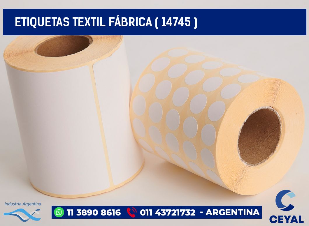 ETIQUETAS TEXTIL FÁBRICA ( 14745 )