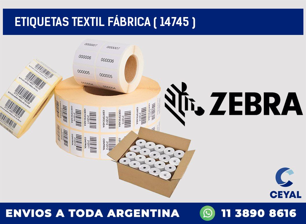 ETIQUETAS TEXTIL FÁBRICA ( 14745 )