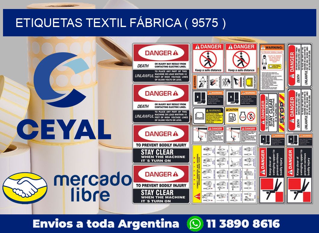 ETIQUETAS TEXTIL FÁBRICA ( 9575 )