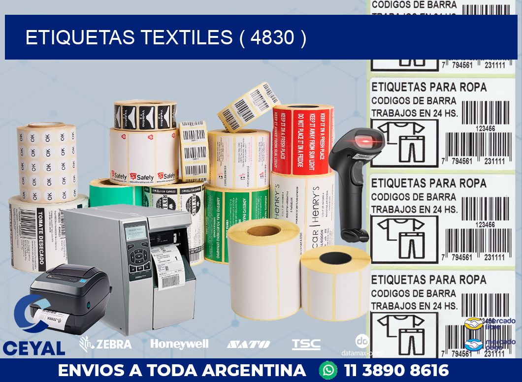 ETIQUETAS TEXTILES ( 4830 )