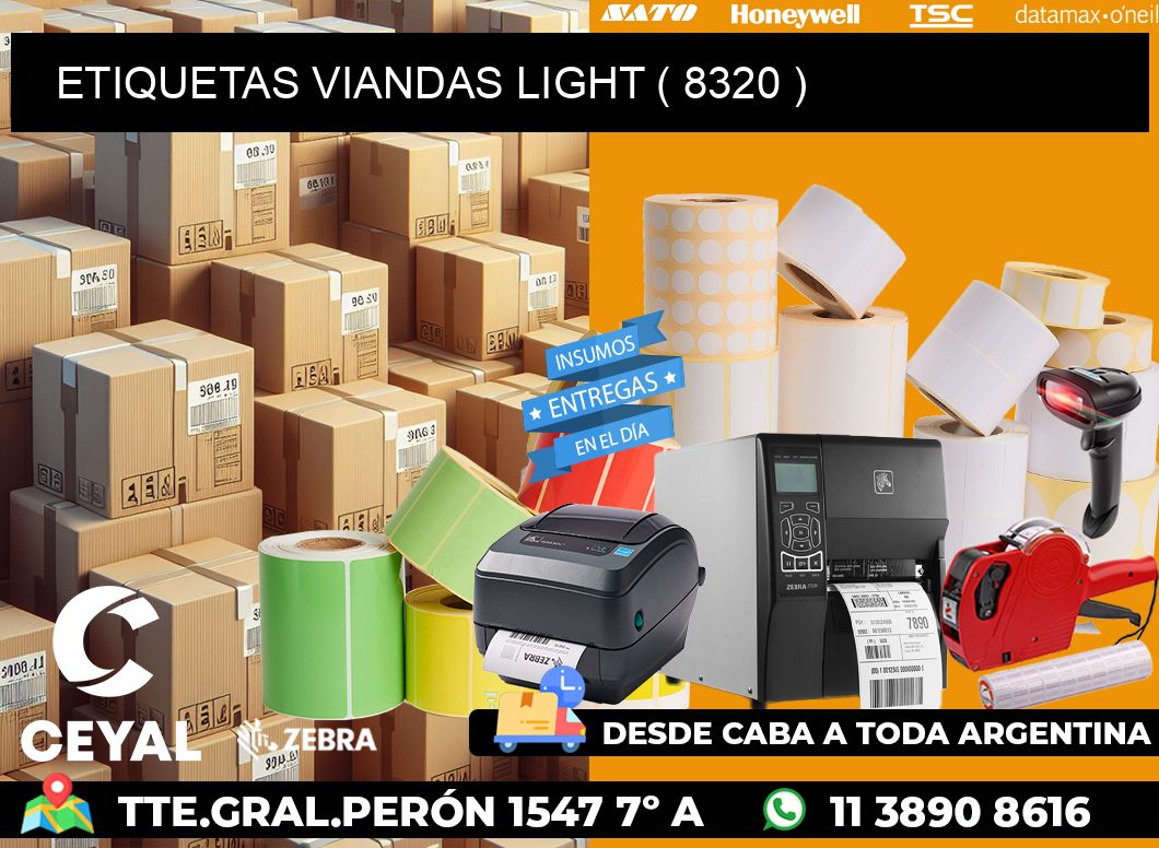 ETIQUETAS VIANDAS LIGHT ( 8320 )