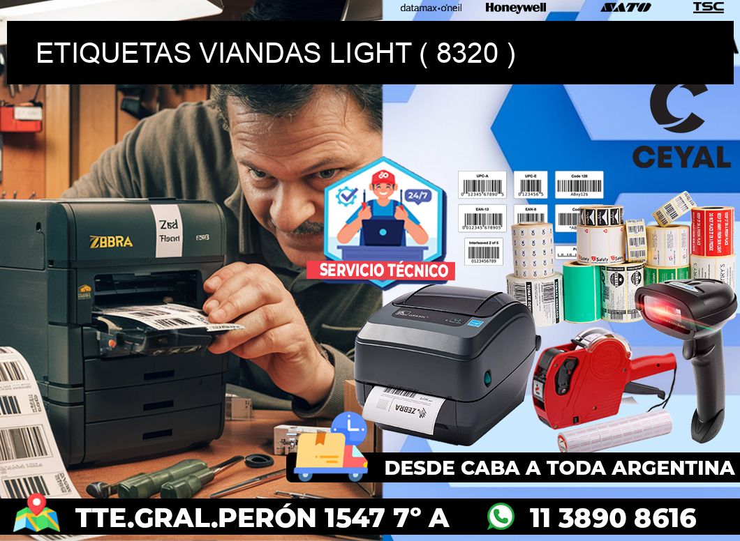 ETIQUETAS VIANDAS LIGHT ( 8320 )