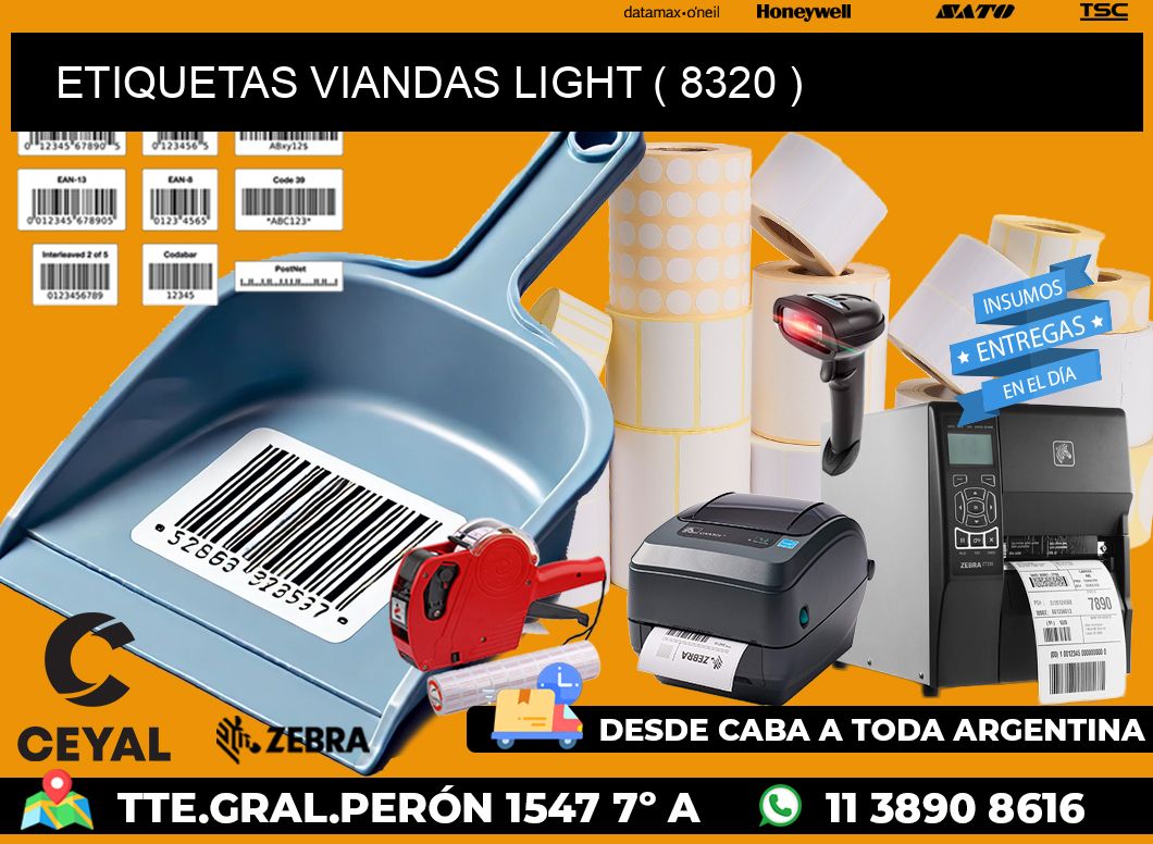 ETIQUETAS VIANDAS LIGHT ( 8320 )