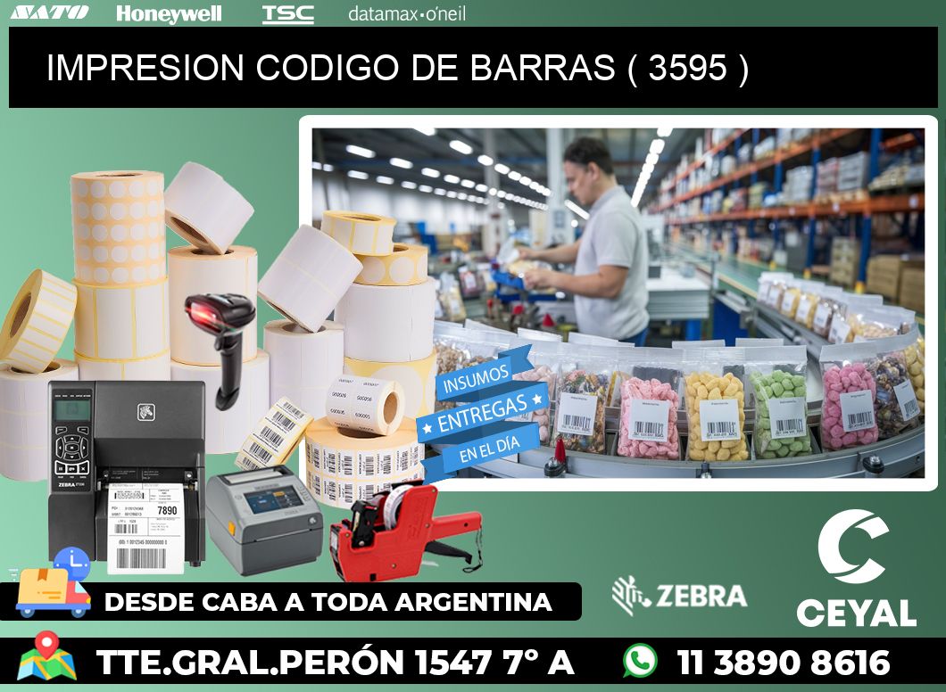 IMPRESION CODIGO DE BARRAS ( 3595 )