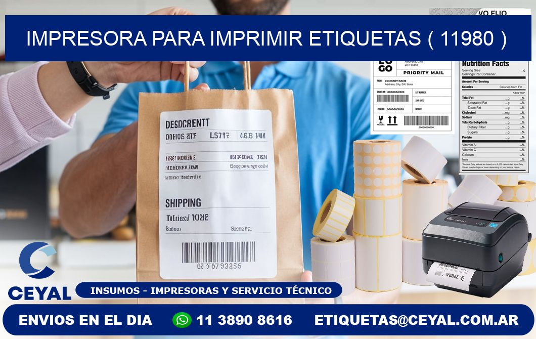 IMPRESORA PARA IMPRIMIR ETIQUETAS ( 11980 )