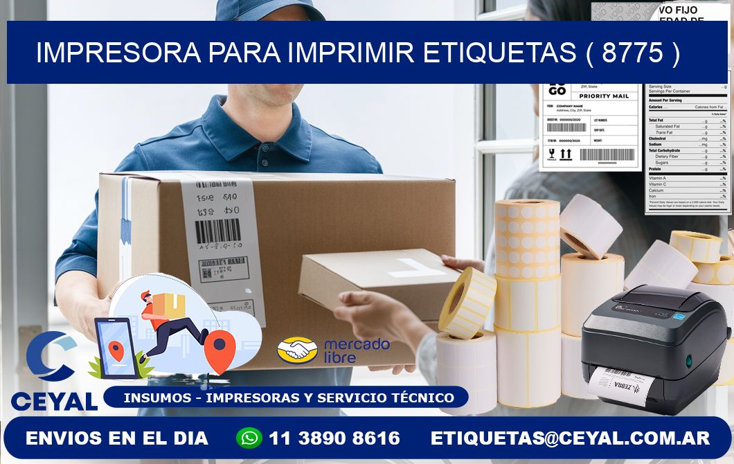 IMPRESORA PARA IMPRIMIR ETIQUETAS ( 8775 )