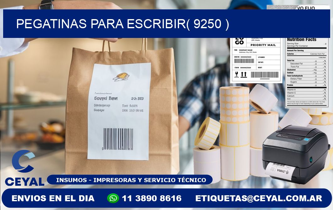 PEGATINAS PARA ESCRIBIR( 9250 )