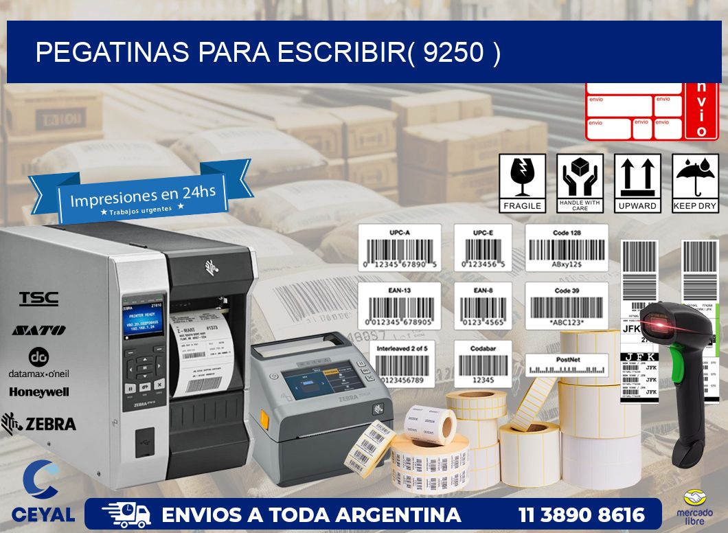 PEGATINAS PARA ESCRIBIR( 9250 )