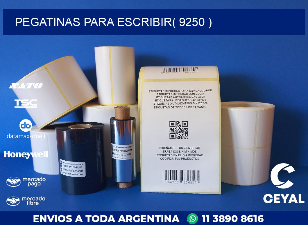 PEGATINAS PARA ESCRIBIR( 9250 )