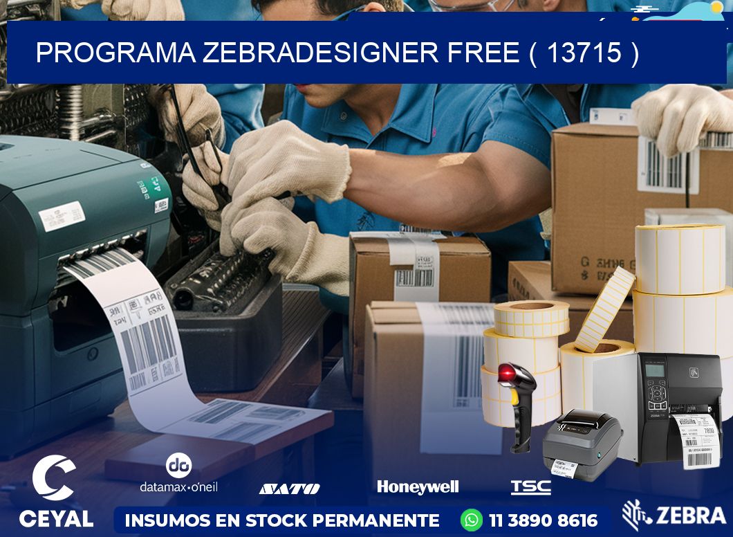 PROGRAMA ZEBRADESIGNER FREE ( 13715 )