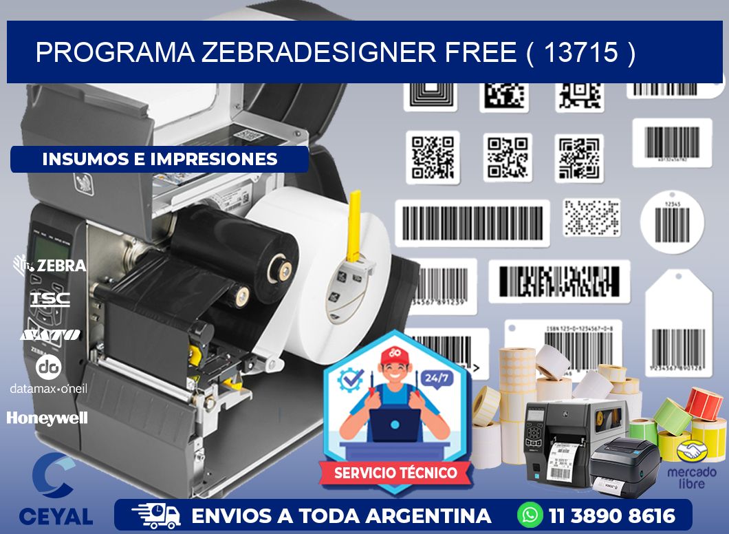 PROGRAMA ZEBRADESIGNER FREE ( 13715 )