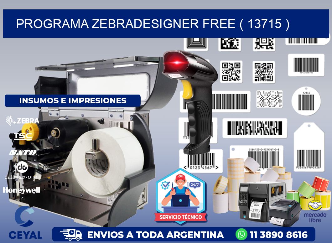 PROGRAMA ZEBRADESIGNER FREE ( 13715 )