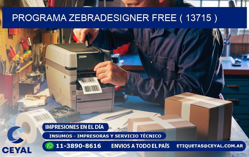 PROGRAMA ZEBRADESIGNER FREE ( 13715 )