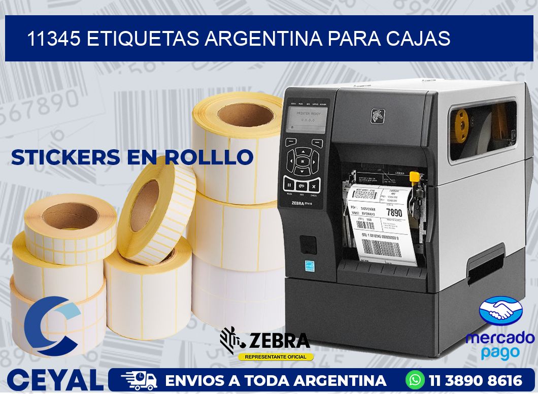 11345 ETIQUETAS ARGENTINA PARA CAJAS