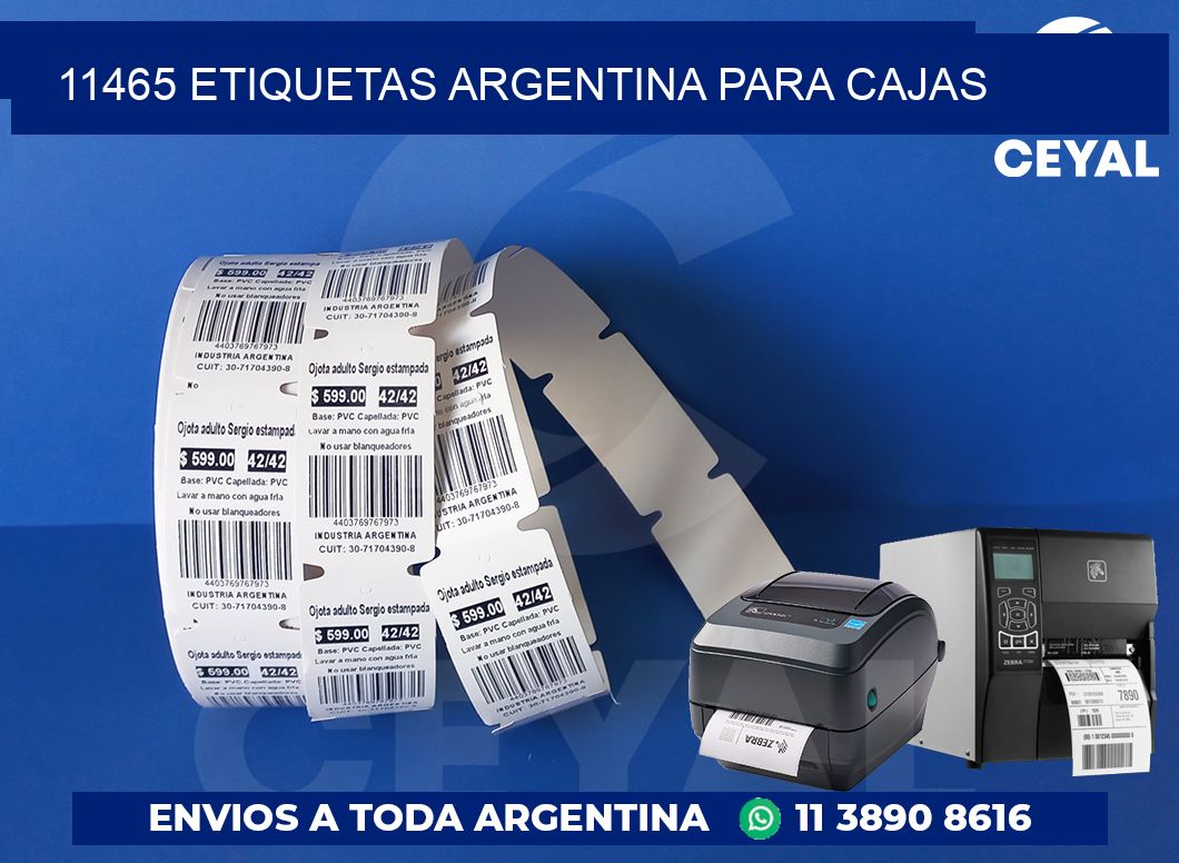 11465 ETIQUETAS ARGENTINA PARA CAJAS