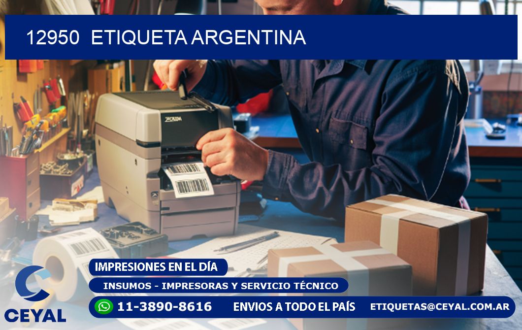 12950  ETIQUETA ARGENTINA