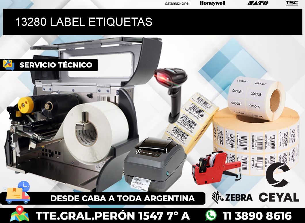 13280 LABEL ETIQUETAS