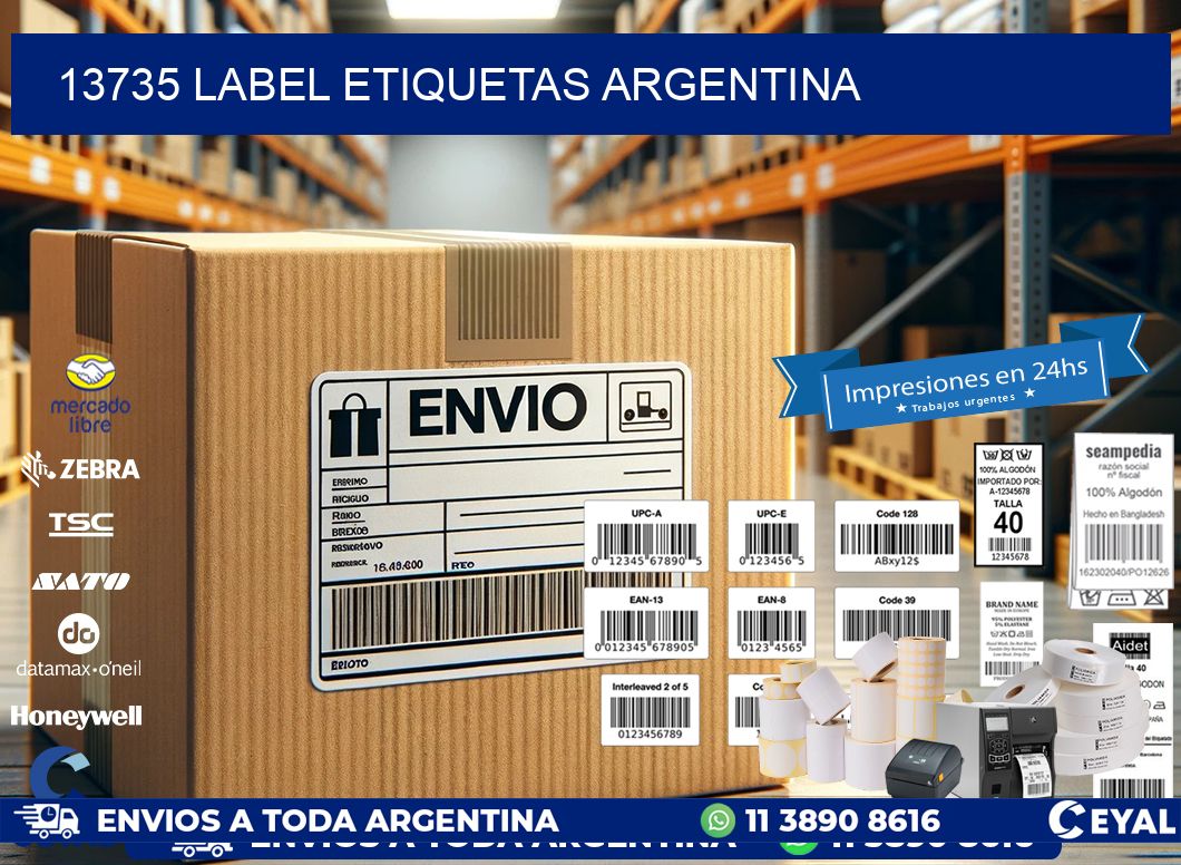 13735 LABEL ETIQUETAS ARGENTINA