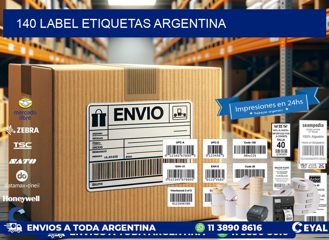 140 LABEL ETIQUETAS ARGENTINA