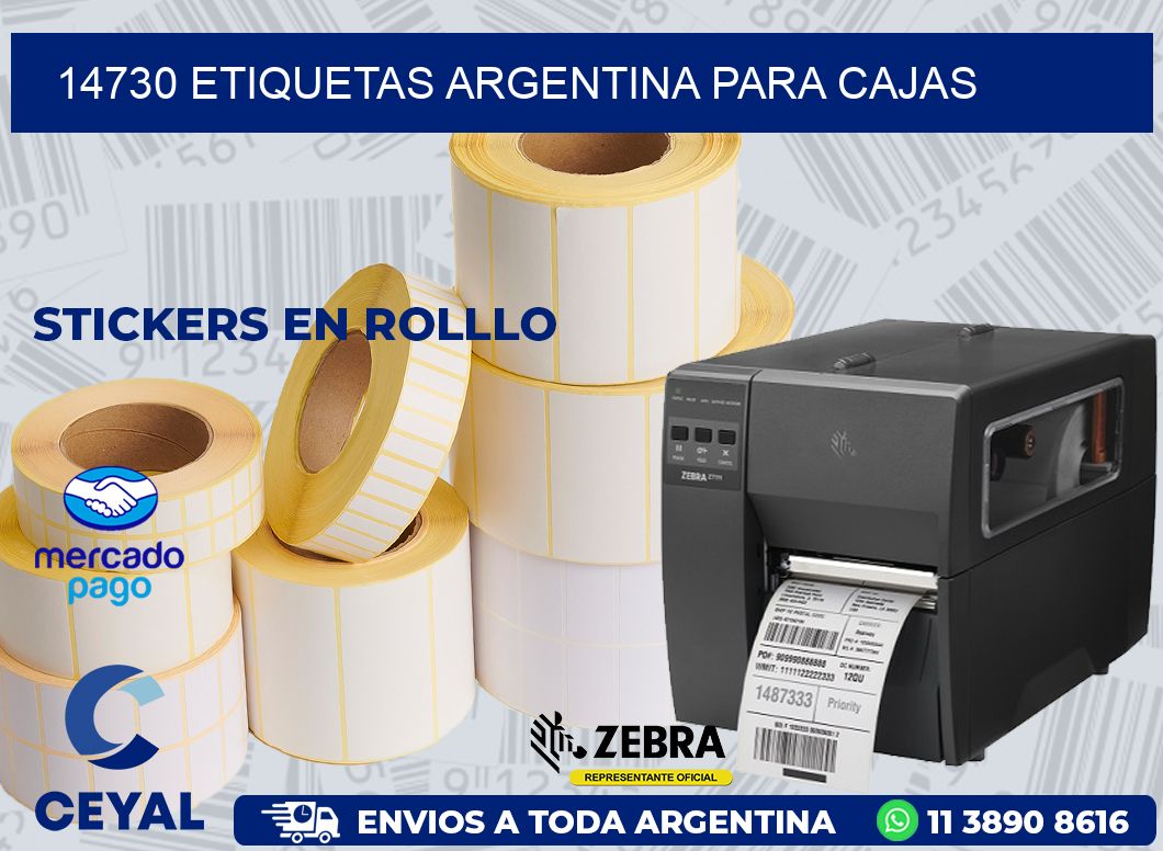 14730 ETIQUETAS ARGENTINA PARA CAJAS