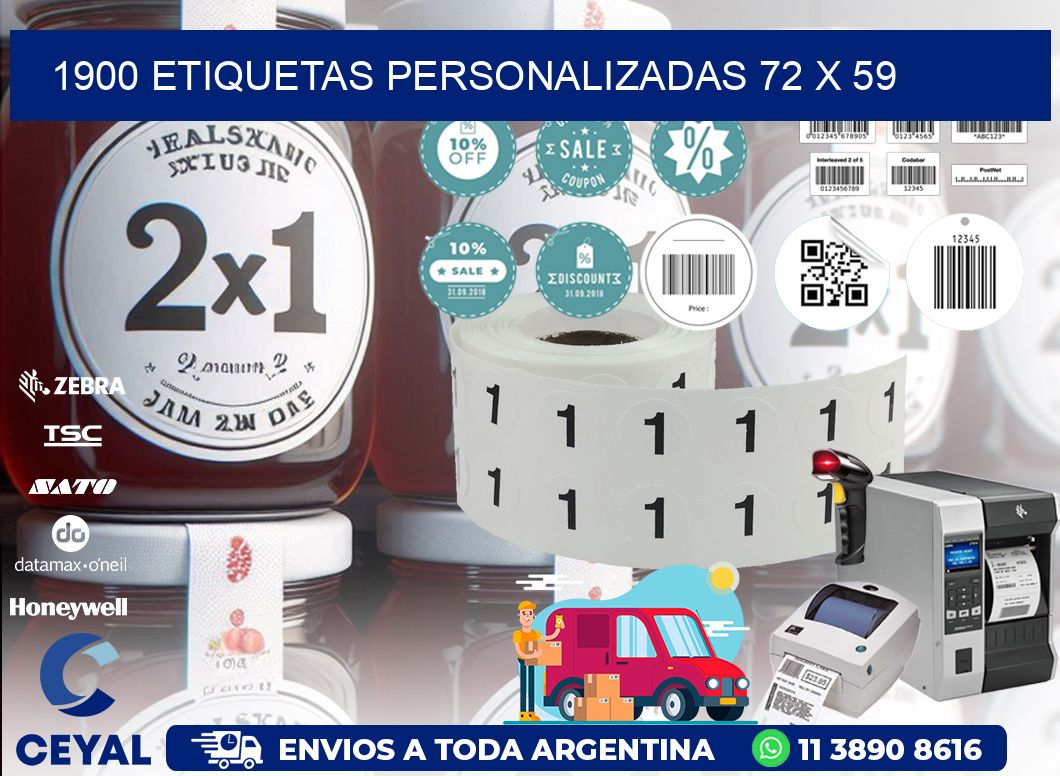 1900 ETIQUETAS PERSONALIZADAS 72 x 59