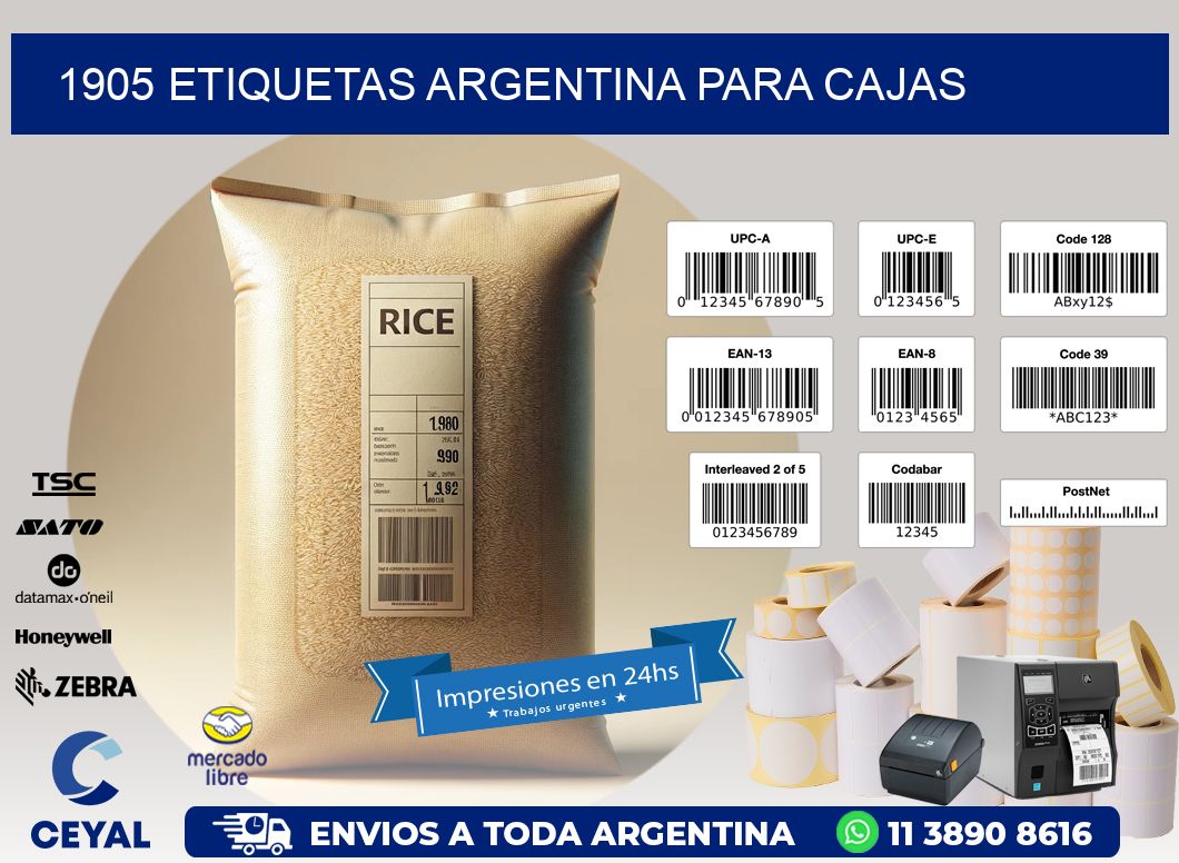 1905 ETIQUETAS ARGENTINA PARA CAJAS