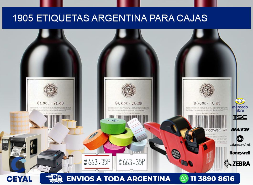 1905 ETIQUETAS ARGENTINA PARA CAJAS