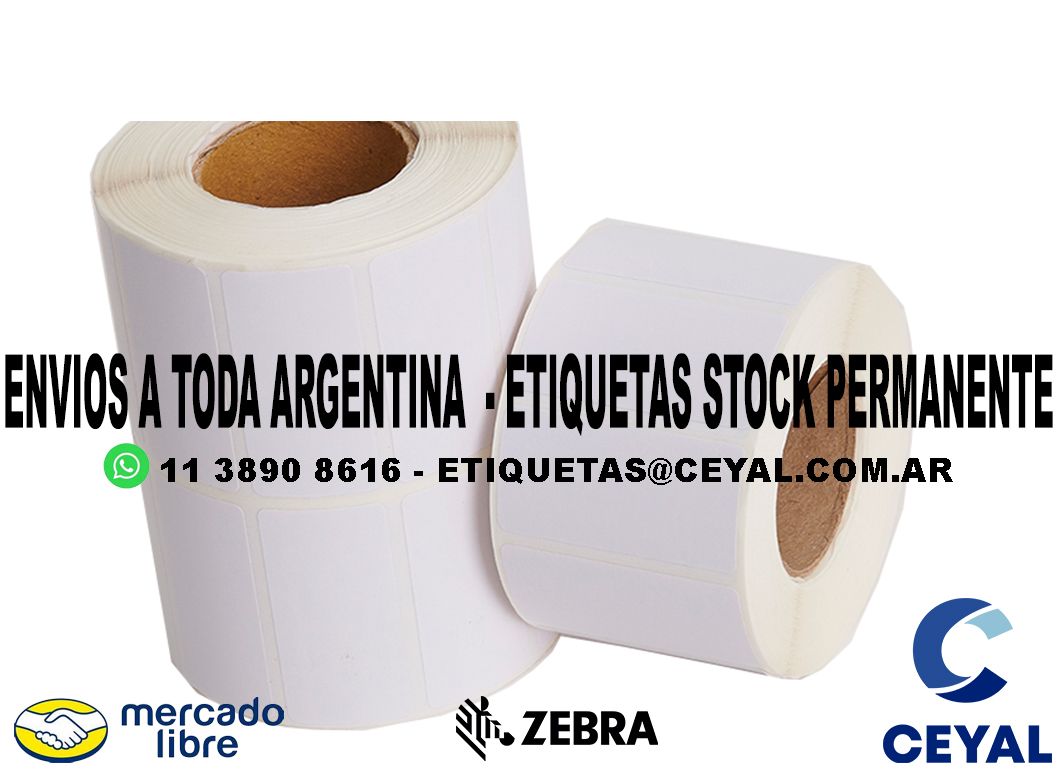 300 ETIQUETAS RIBBON 21 x 37