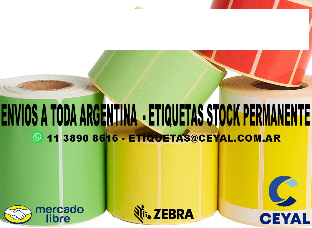 4000 ETIQUETAS RIBBON 87 x 67 ENVIOS ARGENTINA