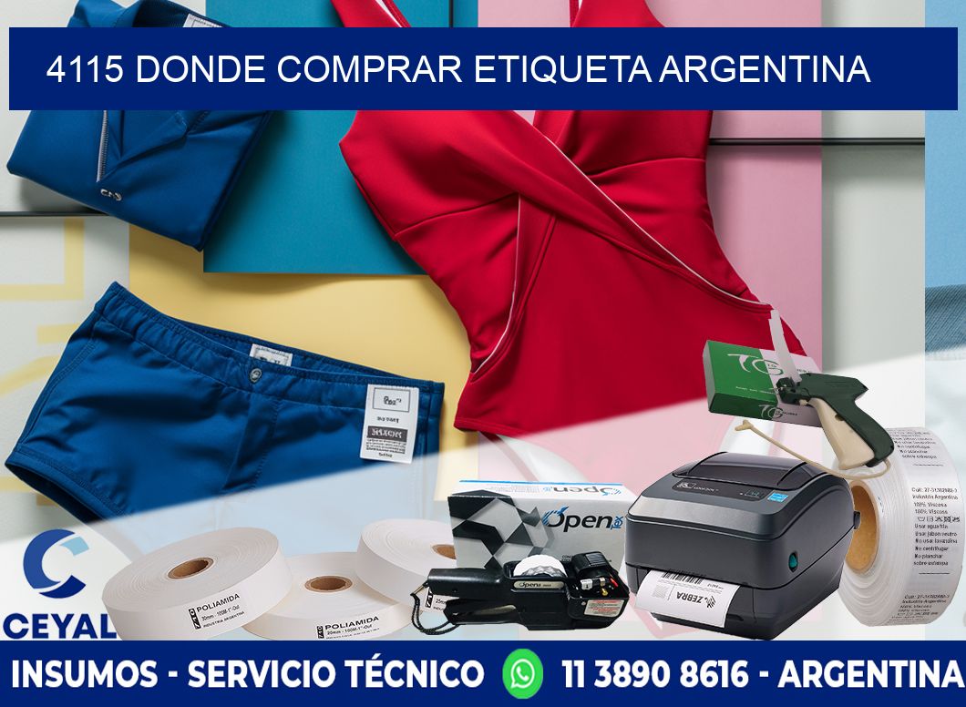 4115 DONDE COMPRAR ETIQUETA ARGENTINA