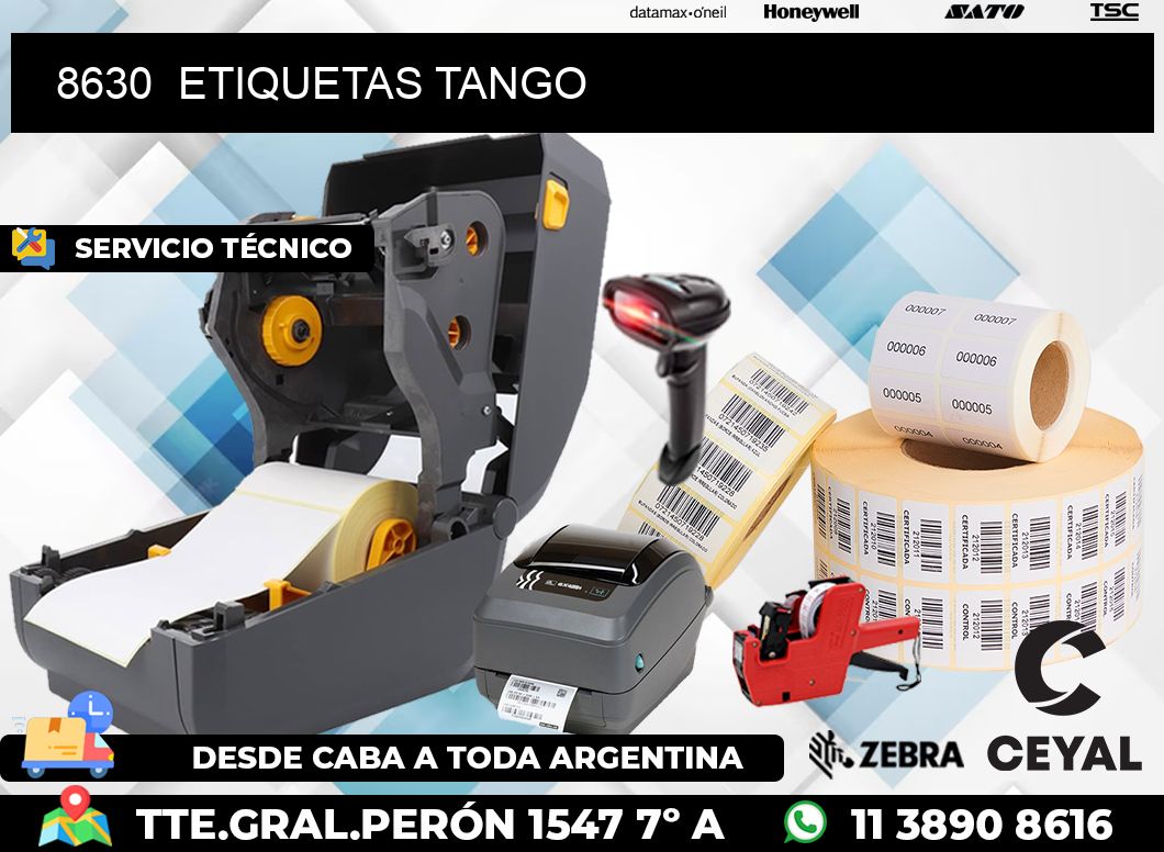 8630  ETIQUETAS TANGO