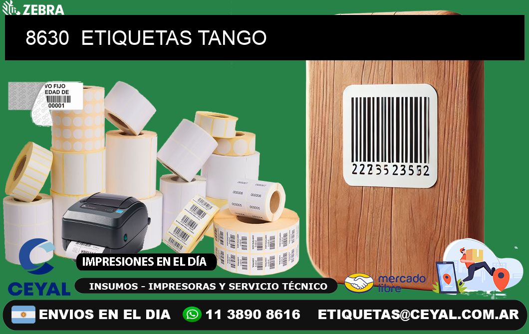 8630  ETIQUETAS TANGO