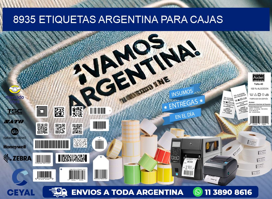 8935 ETIQUETAS ARGENTINA PARA CAJAS