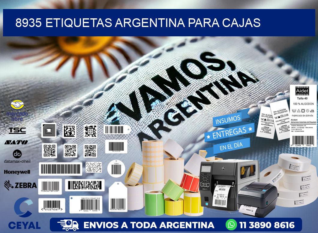 8935 ETIQUETAS ARGENTINA PARA CAJAS