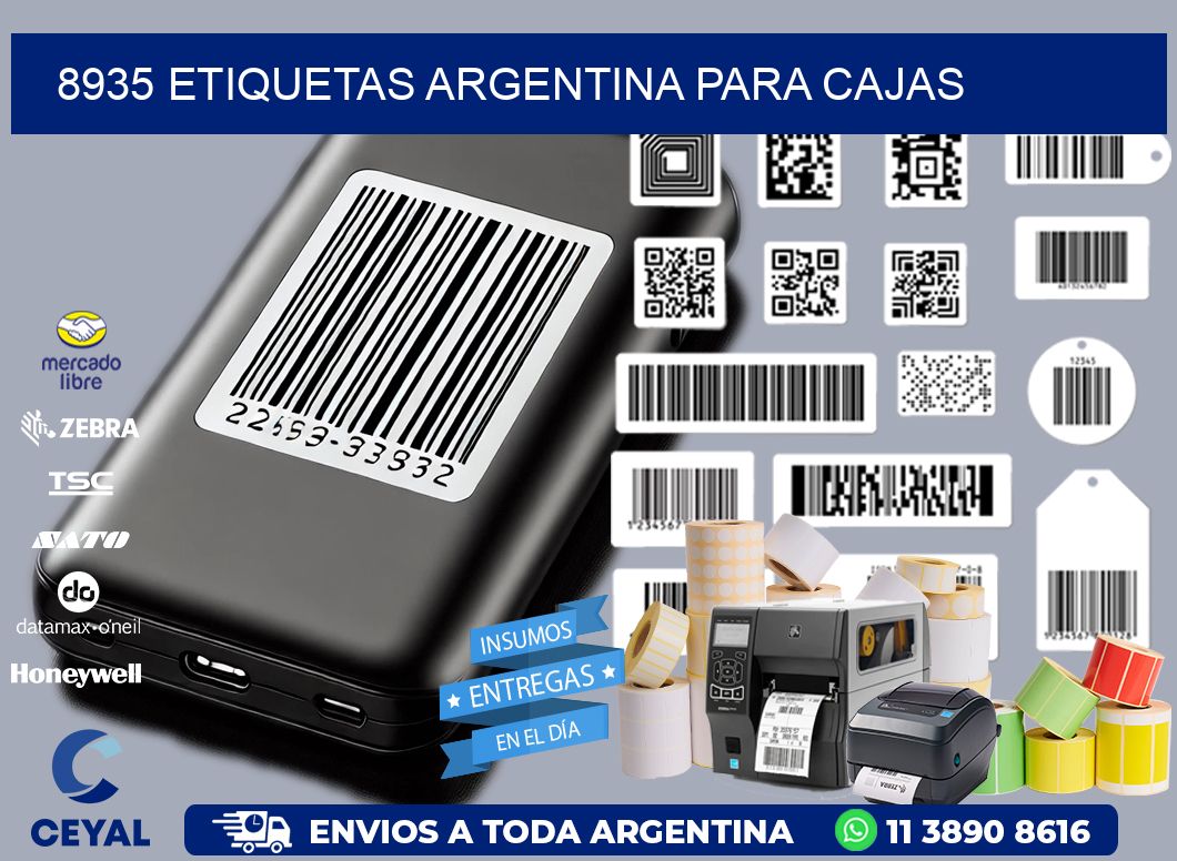 8935 ETIQUETAS ARGENTINA PARA CAJAS