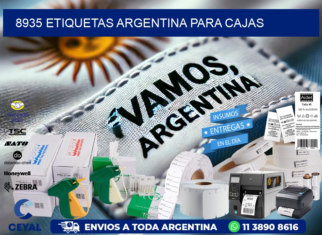 8935 ETIQUETAS ARGENTINA PARA CAJAS