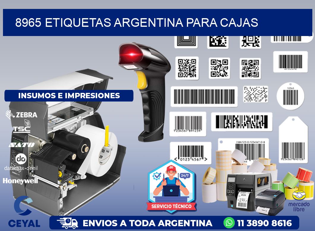 8965 ETIQUETAS ARGENTINA PARA CAJAS