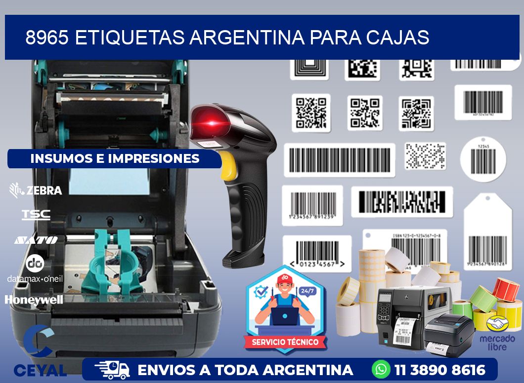 8965 ETIQUETAS ARGENTINA PARA CAJAS