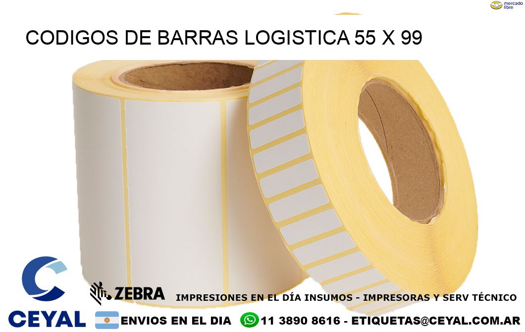 CODIGOS DE BARRAS LOGISTICA 55 x 99