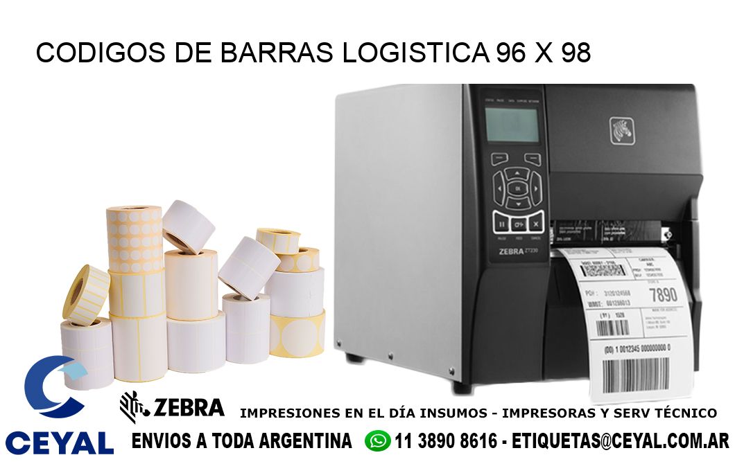 CODIGOS DE BARRAS LOGISTICA 96 x 98