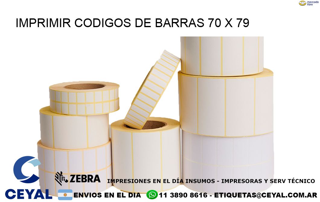 IMPRIMIR CODIGOS DE BARRAS 70 x 79