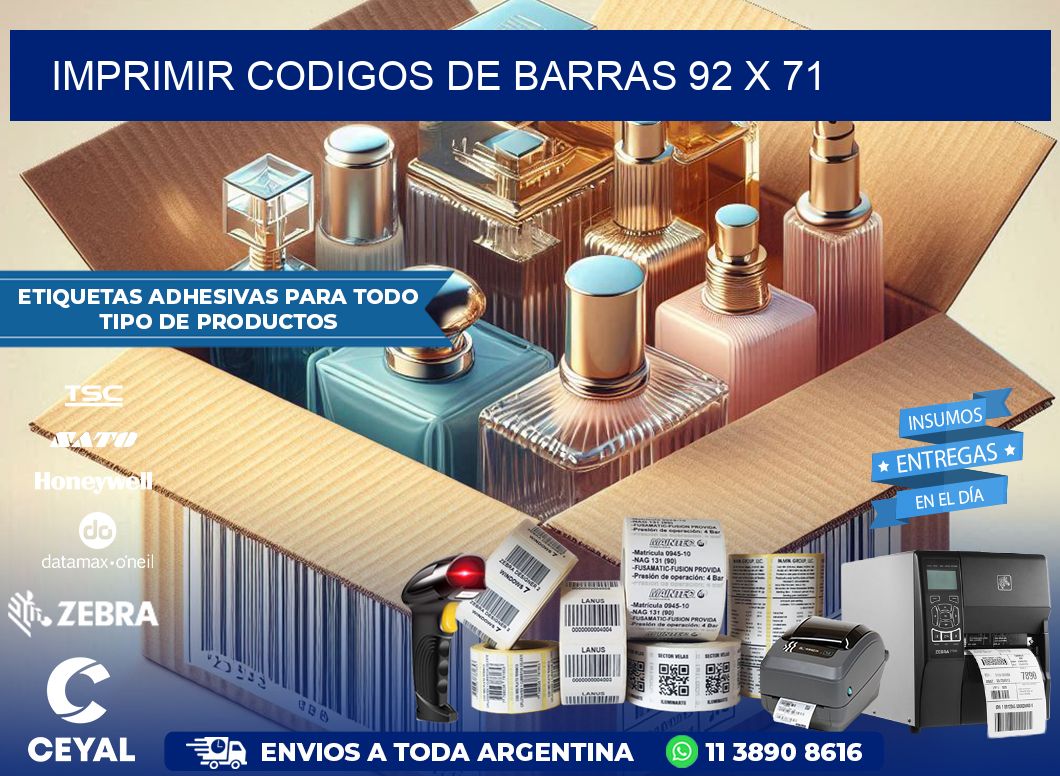 IMPRIMIR CODIGOS DE BARRAS 92 x 71