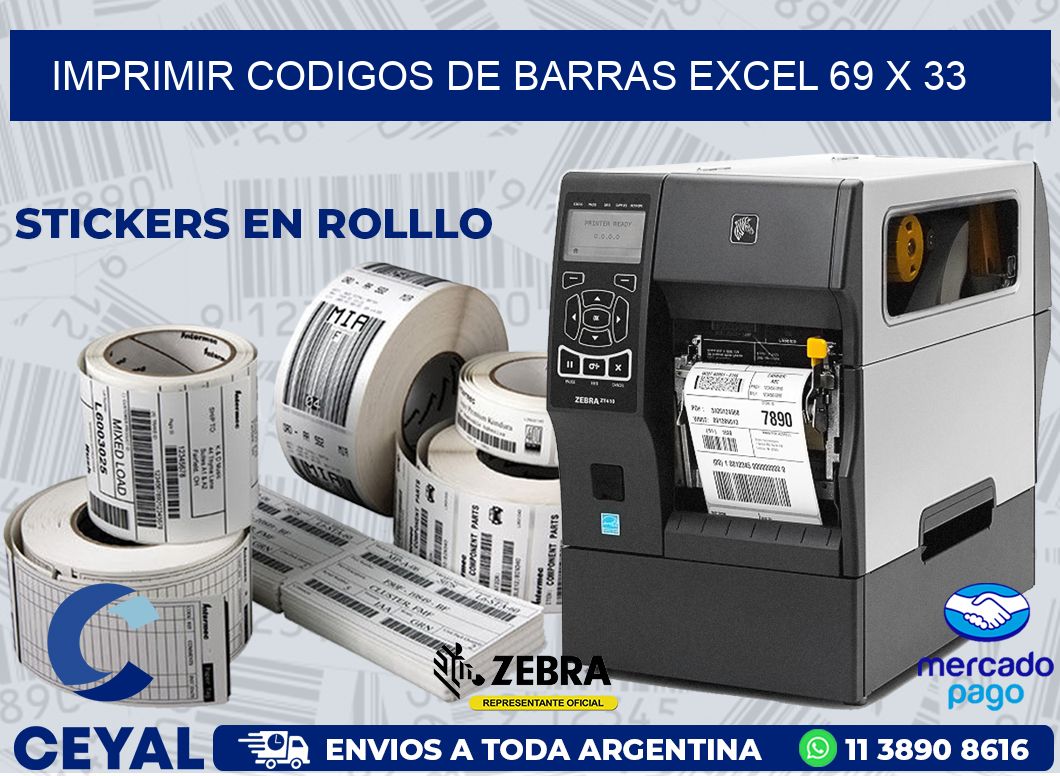 IMPRIMIR CODIGOS DE BARRAS EXCEL 69 x 33