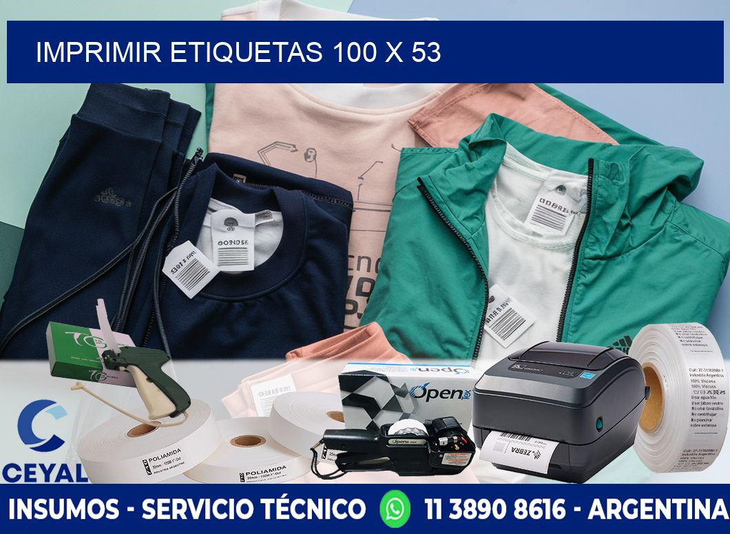 IMPRIMIR ETIQUETAS 100 x 53