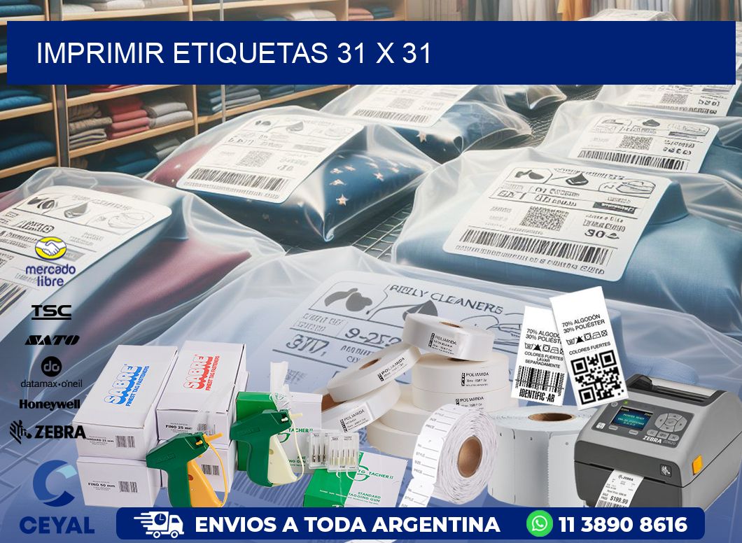 IMPRIMIR ETIQUETAS 31 x 31