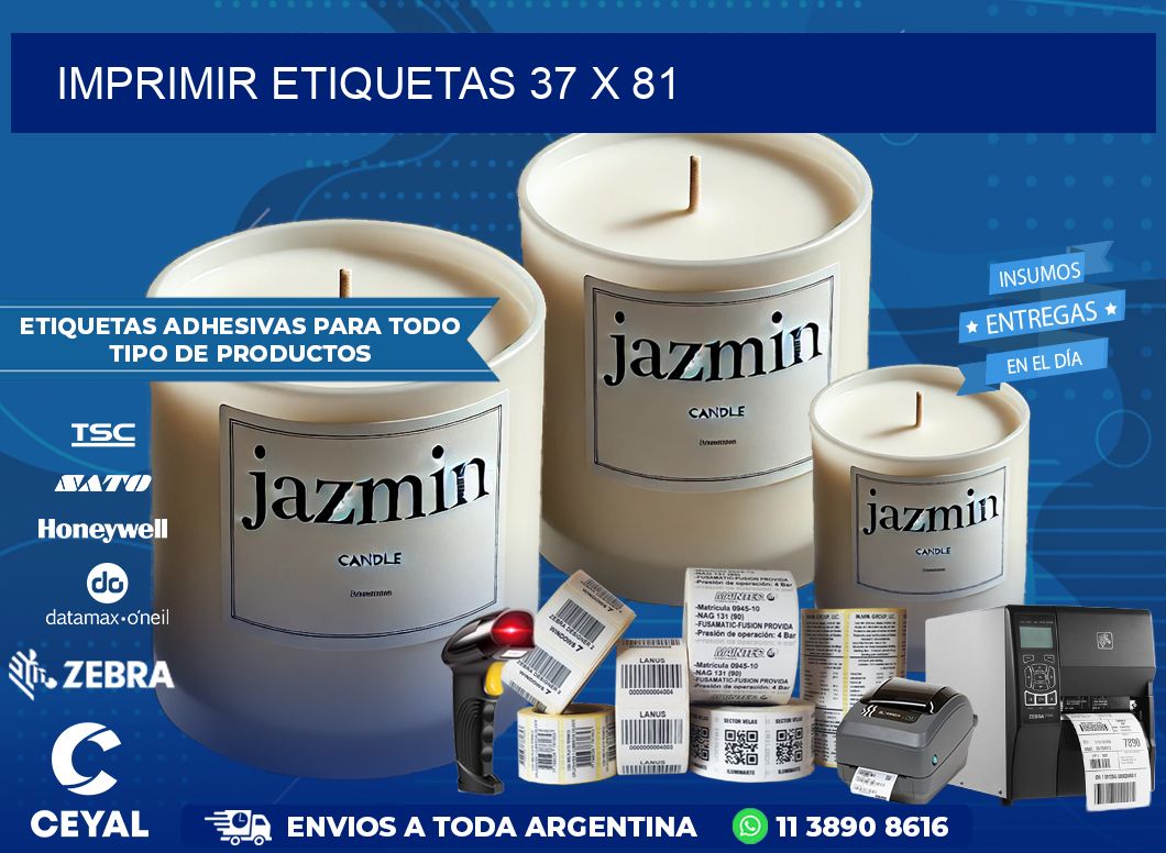 IMPRIMIR ETIQUETAS 37 x 81