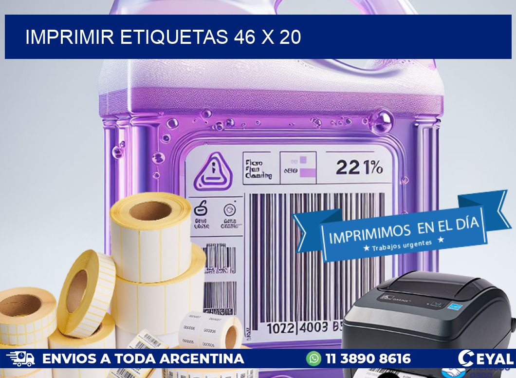 IMPRIMIR ETIQUETAS 46 x 20