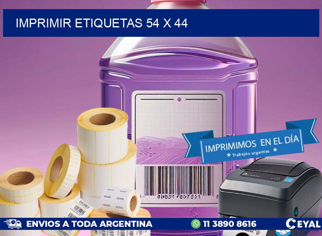 IMPRIMIR ETIQUETAS 54 x 44