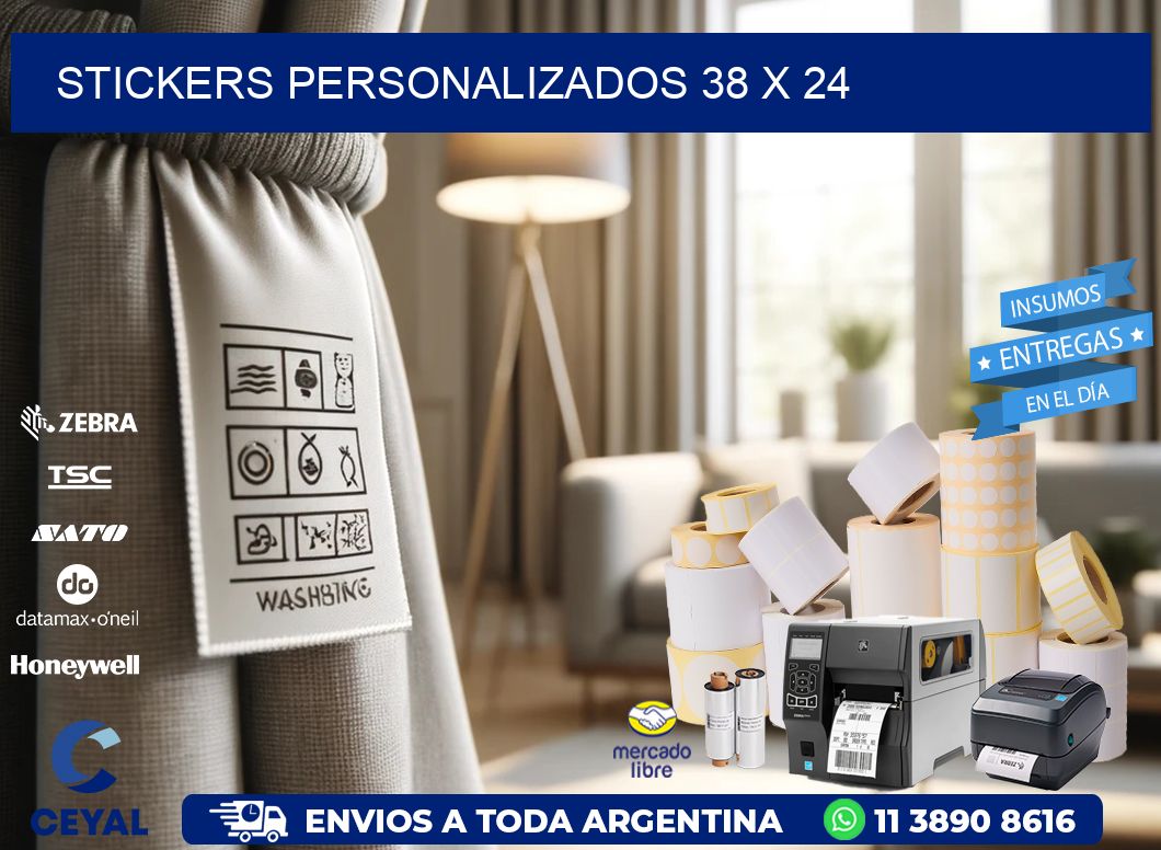 STICKERS PERSONALIZADOS 38 x 24